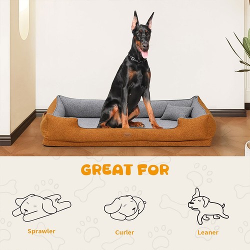 Pet Dog Calming Bed Cat Sofa Beds Removable Washable Mat Waterproof Linner Warm - Picture 271 of 462