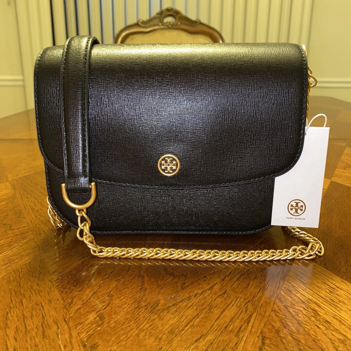 Tory Burch Robinson Convertible Shoulder Bag in Gray