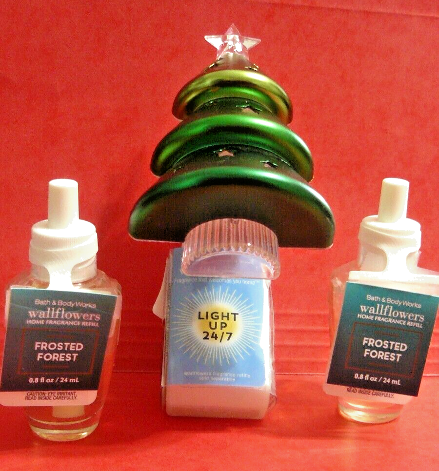 Bath & Body Works Wallflower CHRISTMAS TREE diffuser & 