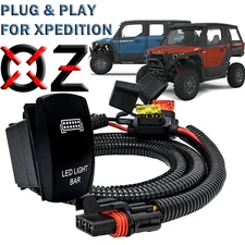 6' Pulse Power Busbar Plug Rocker Switch Wire Harness for LED Light Bars XP ADV