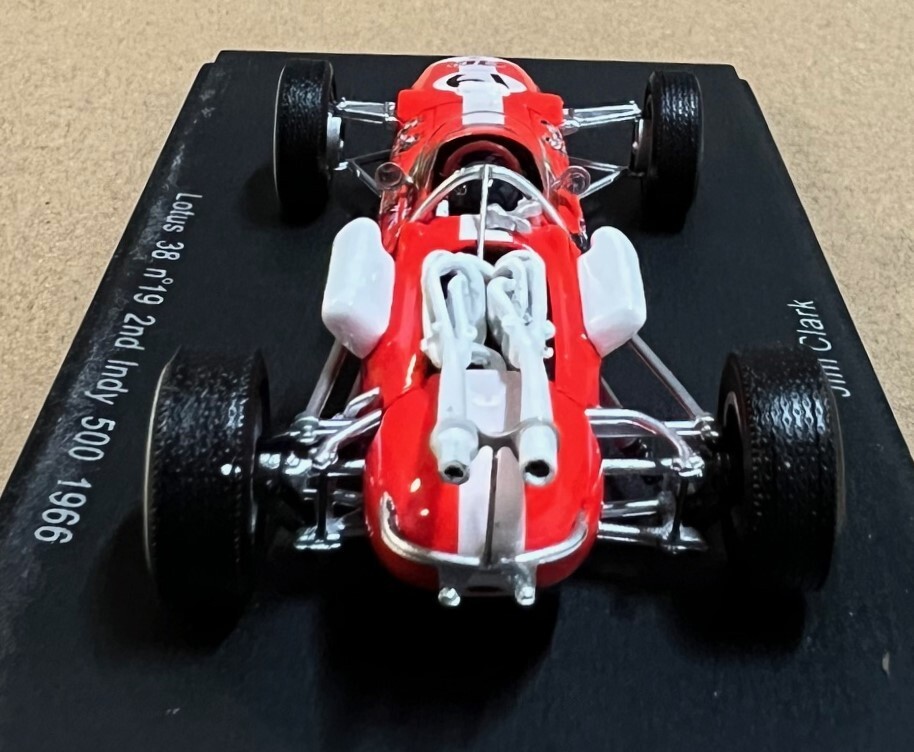 Lotus 38, #19 Jim Clark, 2nd, Indy 500 1966. 1:43 Spark