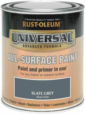 Advanced Universal All-Surface Selbstgrundierung Pinsellack Schiefergrau Glanz 750ml
