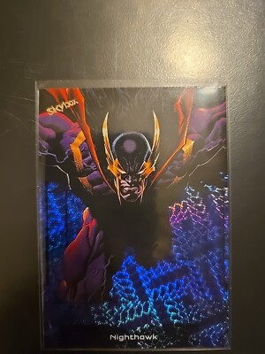 2024 Skybox Marvel Metal Universe Avengers Nighthawk Grandiose Parallel #63