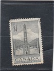 L7280 CANADA TIMBRE Y&T N° 256 de 1952 " Totem " Oblitéré