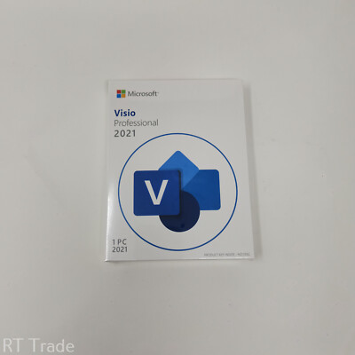 Microsoft Visio 2021 Professional 1 User 1 PC -Product Key Retail Box New