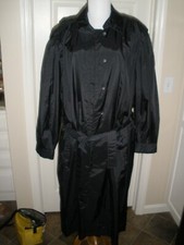 Weather Wise Styled By Betsy B. Women's Black Trench Coat 221/2 Really Nice