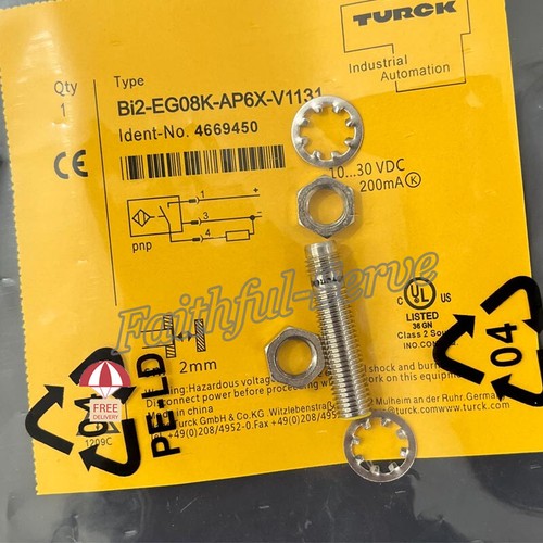 For Turck Bi2-EG08K-AP6X-V1131 Proximity Sensor Switch 10-30VDC 200mA 2mm PNP - Picture 3 of 4
