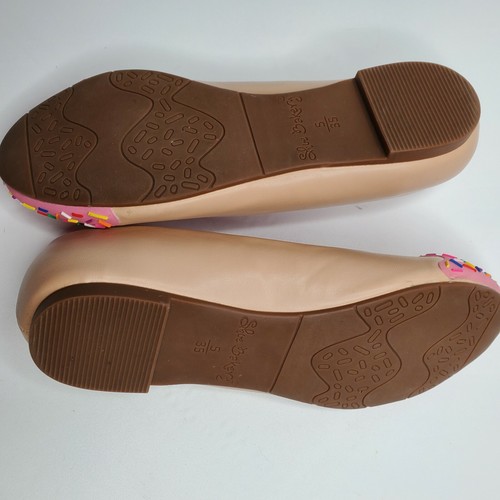 Schuh Bäckerei rosa Streusel flach Damen Größe 5 Donut Design Süßigkeiten für Ihre Füße - Bild 6 von 10