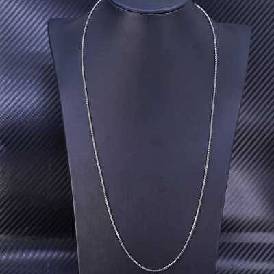◇TATIANA◇ (Silver 925) Only Pearl Box Chain Necklace NZ216 Amazon.com: Jewelry Stores Network Sterling Silver 1.25mm