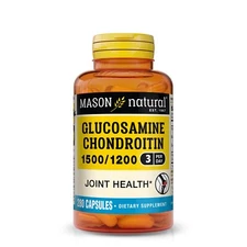 Mason Natural Glucosamine Chondroitin 1500/1200 3 x Day. Joint Health, 280 Caps