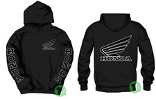 Honda Goldwing Logo Front  Back Black Pullover Hoodie Buy ANY 2 get a FREE tee