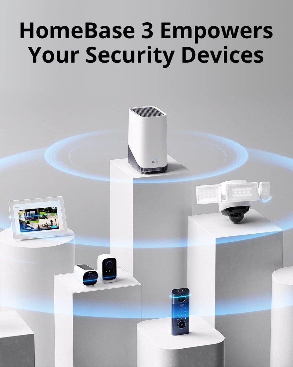 eufy S380 HomeBase 3 Edge Security Center Local Expandable Storage
