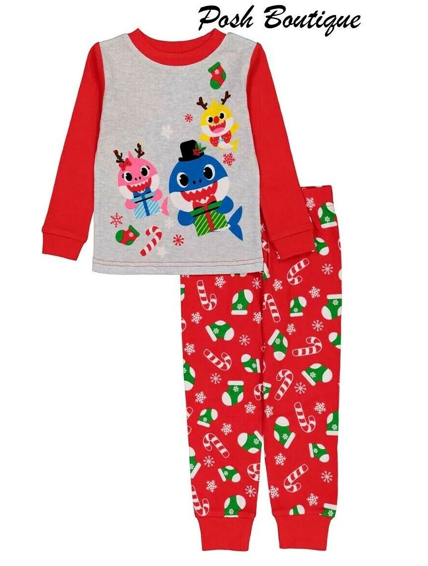 Baby Shark Pajamas Set Toddler Boy Girl 2T 3T 4T 5T Christmas Holiday Shirt  Pant