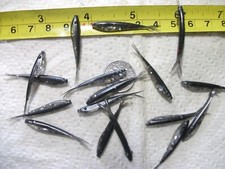 70-1 1/2" crappie panfish-soft fishing minnow grubs-jigs-spit tail-flukes-cent
