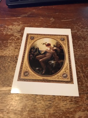 Postcard 44B-1114 Portrait of Mille Lange Danae Anne-Louis Girodet de Roucy-Tri