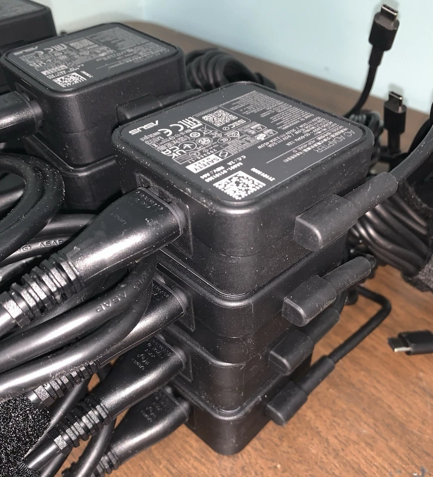 USB-C Dell HP Lenovo Laptop Charger Type C Genuine OEM Chargers 45W  Lot - 24 - Image 4 of 4