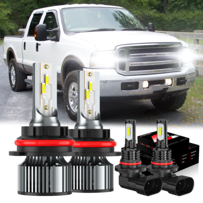 Fit Ford F250 F350 2001-2004 6000K 9007 LED Headlight+9145 Fog - Foto 9