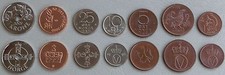 Norwegen / Norway KMS Kursm&uuml;nzensatz 1972-2010 unz.