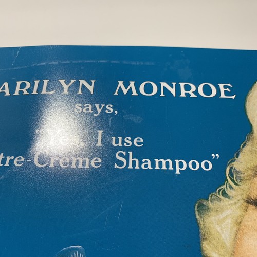 Marilyn Monroe Blechschild 16x12 Yes I use Lustre Cream Shampoo Metall Werbung Wand 1994 - Bild 9 von 23
