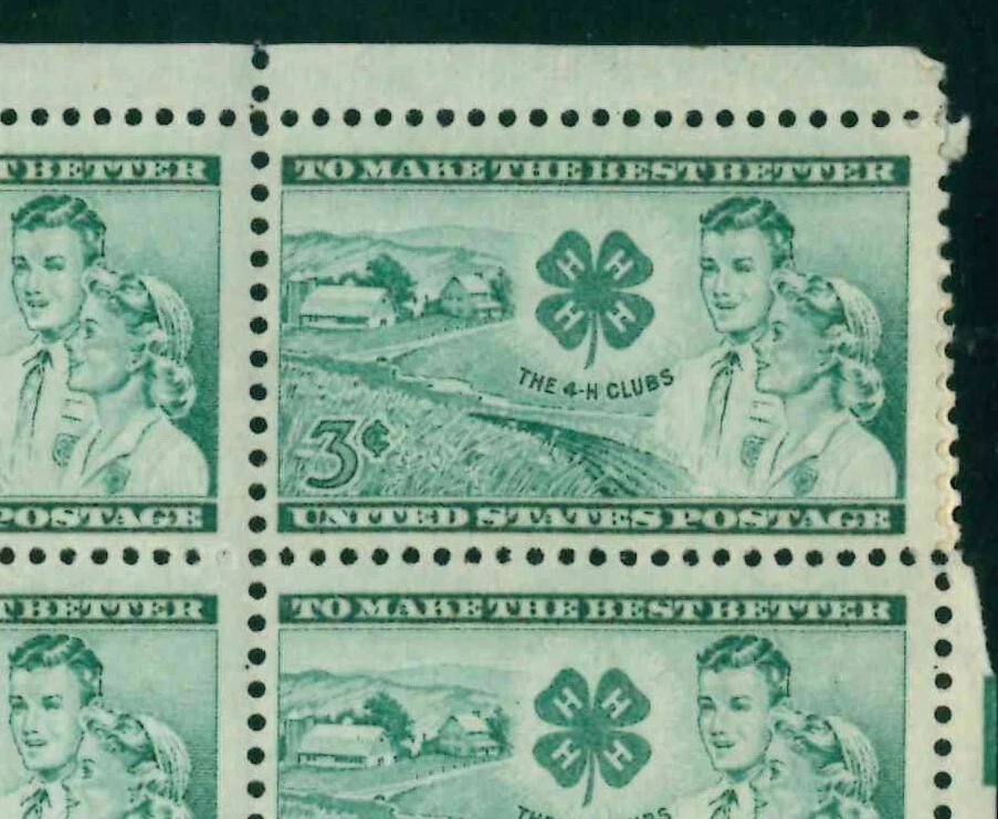 Scott #1005 3¢ 4-H Clubs Mint Sheet MNH CV $11.10 - Image 3 of 4