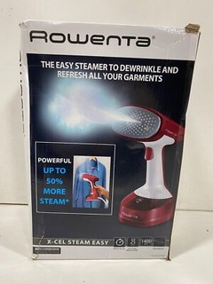 Rowenta X Cel Easy Steam Handheld Steamer for Clothes 15 Second Heatup 5 Red