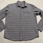 Patagonia Organic Cotton Mens Lightweight Fjord Flannel Shirt Noble Grey Sz M
