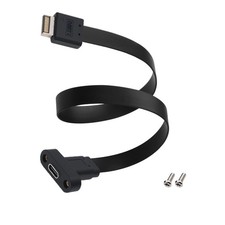 USB 3.1 20Pin Type-E IDC Front Panel Header Type-C Extension Cable 10Gbps Typ...
