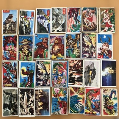 Showa Retro Menko Card Ultraman Ultraseven Lot Vintage Trading Card Set