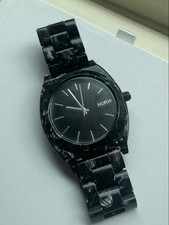New Battery, Excellent Condition Nixon Time Teller 40mm Acetate Marble Watch