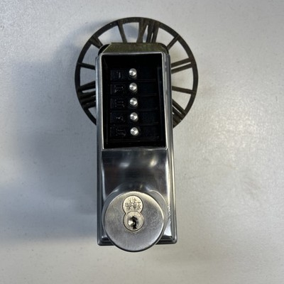 SIMPLEX Mechanical Push Button Lockset: Chrome