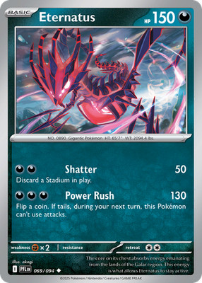 Eternatus 069/094 Phantasmal Flames Uncommon Pokemon NM/M