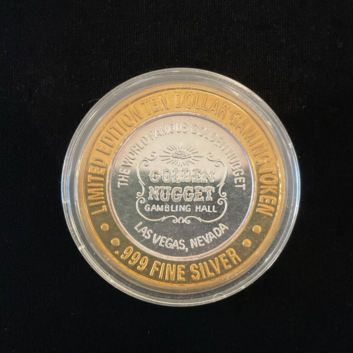 Golden Nugget Limited Edition $10 Ten Dollar Gaming Token .999