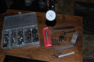 Lot of Machining tools/Gages Dial Indicator/Edge Finder (Mitutoyo, Starrett)