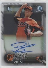 2016 Bowman Chrome Prospects Auto Refractor 420/499 David Hess #CPA-DH Auto hv1