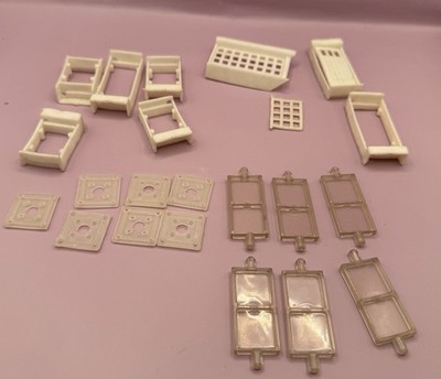 1970 Playskool Milton Bradley Plastic Building Blocks Replacement 24 Pieces