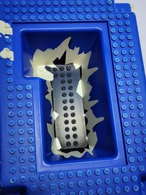 LEGO 32x32 Raised Baseplate #2552 Blue White Ice Planet Set 6983