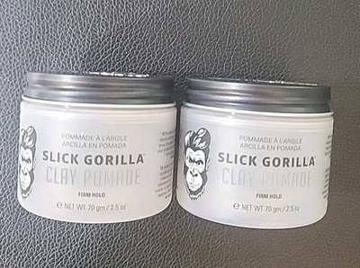 2 Pack Slick Gorilla Clay Pomade for Men  2.5 oz Firm Hold Hair Exp 12/25