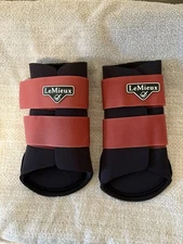 Le Mieux Brushing Boots, Size Medium, Color Burnt Orange