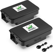 Mice&Co 2 x Bait Boxes for Rats and Mice - Professional Poison Bait Station