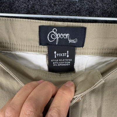 Spoon Jeans Women 11 Beige Denim Light Wash Mid Rise Pockets
