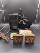 Vintage QRS 16mm Kids Creank Projector by DeVry Corp with films see pics