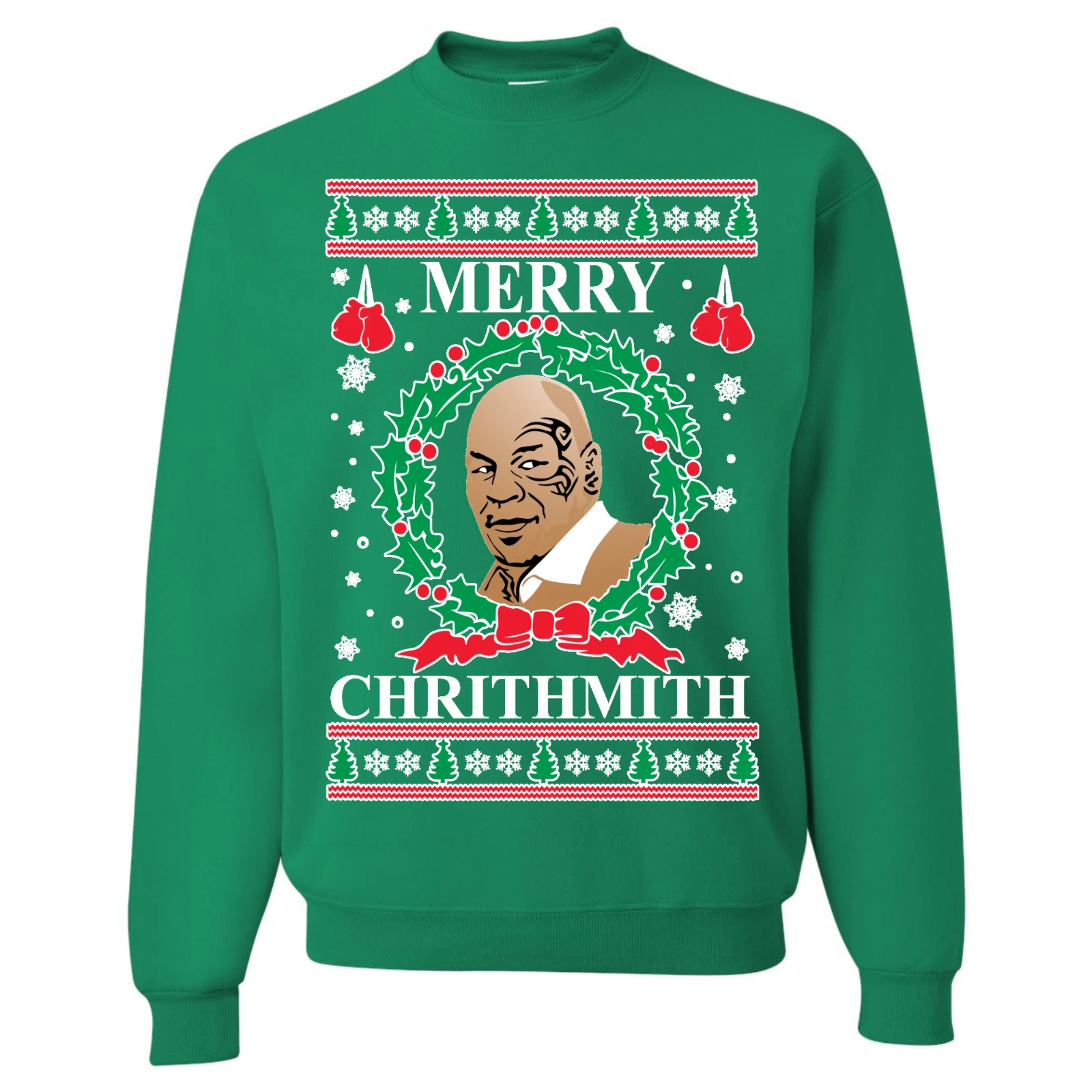 Mike Tyson Merry Christmas Crewneck Sweatshirt