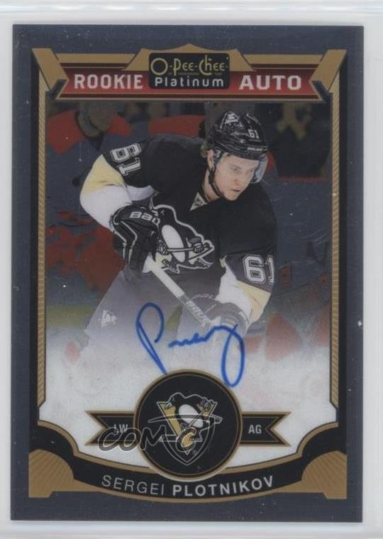 2015-16 O-Pee-Chee Platinum Sergei Plotnikov #166 Rookie Auto RC 0f8