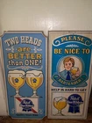 New ListingPabst PBR Wood Signs Vintage Two Beer Collection Wisco