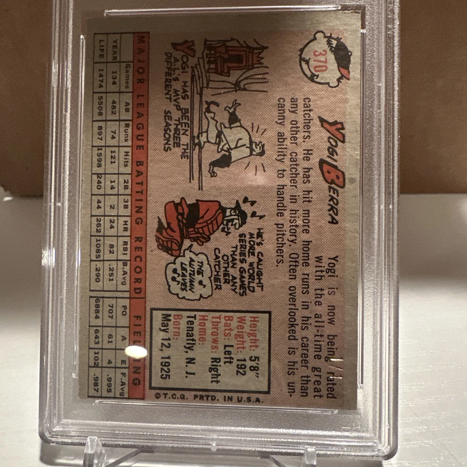 1958 Topps Yogi Berra 2024 Advent Buyback 1/1 Yankees , Rare - Image 2 of 3