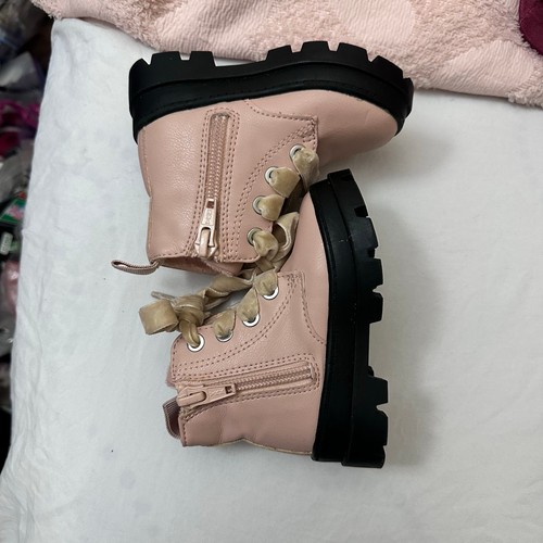 H&M Disney Bebé Minnie Mouse Botas Forradas Cálidas Talla 2.5-3.5 Rosa - Imagen 6 de 7