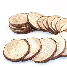 50PCSWS Wood Slices, 50 Pieces, Wooden 50