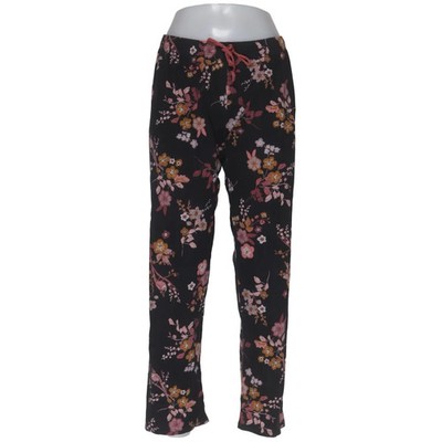 Calida, Pyjamahose, Größe: M, Schwarz/Mehrfarbig, Baumwolle, Blumen, Damen #FI9