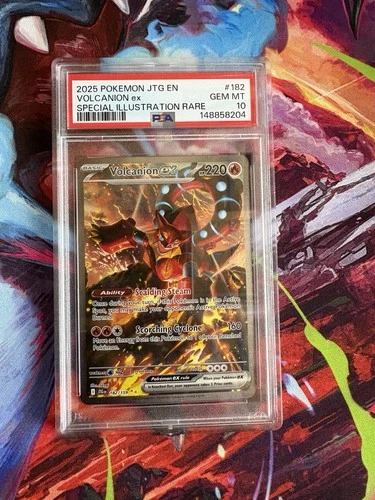 PSA 10 Volcanion ex 182/159 Journey Together SIR Holo