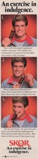 1984 Vintage Print Ad Skor Candy Bar An Exercise In Indulgence Three Steps Man